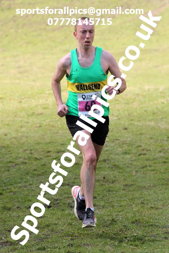 Masters men 2021 NECAA Cross Country Relays, Thornley Farm, Peterlee, Saturday, April 10th. Photo: David T. Hewitson/Sports for All Pics